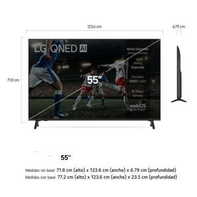 TELEVISOR LG 55' QNED SMART UHD 4K THINQ AI 55QNED70ASA 2025 - 4