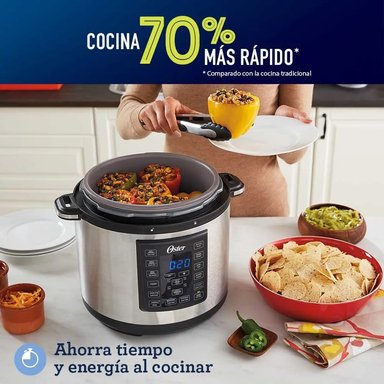 MULTI OLLA RÁPIDA XL OSTER 7.5L CKSTPCEC8801 | 14 FUNCIONES, COCCIÓN RÁPIDA Y SALUDABLE - 4