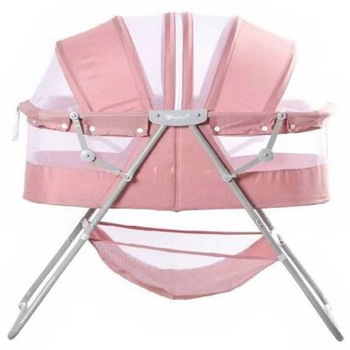 CUNA PORTÁTIL PLEGABLE PARA BEBÉ »DOLLY» PINK - 3