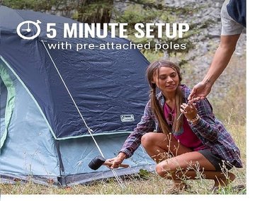 CARPA COLEMAN 4 PERSONAS SKYDOME CAMPING - 2