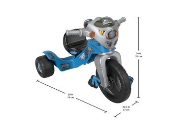 TRICICLO FISHER-PRICE PARQUE JURASICO AZUL RESISTENTE DE - 2