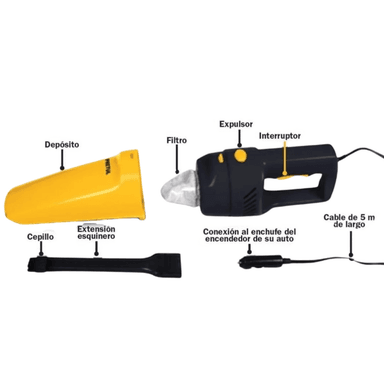 COMBO TRUPER HIDROLAVADORA ELECTRICA 1400W + ASPIRADORA AUTOMOTRIZ 12V PRETUL - 2