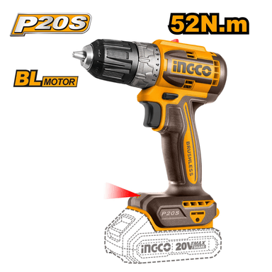 SET DE HERRAMIENTAS INGCO TALADRO ATORNILLADOR 52NM CDLI20453 20 WATTS + 2 BATERÍAS 2AH + CARGADOR - 3