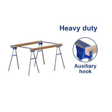 SET CABALLETE PESADO SOPORTA 800KG 2PCS WADFOW - 4