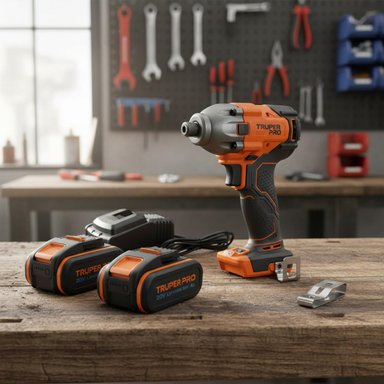 ATORNILLADOR DE IMPACTO 20V +2 BATERIAS 4AH+ CARGADOR TRUPER - 2
