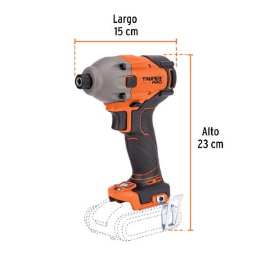 ATORNILLADOR DE IMPACTO 20V (SOLO CABEZAL) TRUPER 103254 - 6