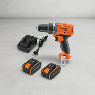 TALADRO PERCUTOR 20V + 2 BATERIAS 4 AH + CARGADOR TRUPER - 7