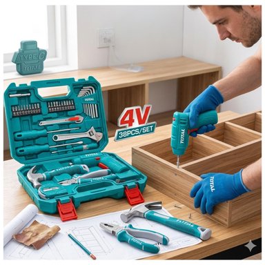 SET ATORNILLADOR 4V + 38PZS HERRAMIENTAS TOTAL - 3