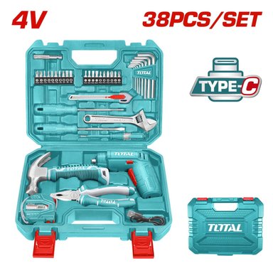 SET ATORNILLADOR 4V + 38PZS HERRAMIENTAS TOTAL - 7