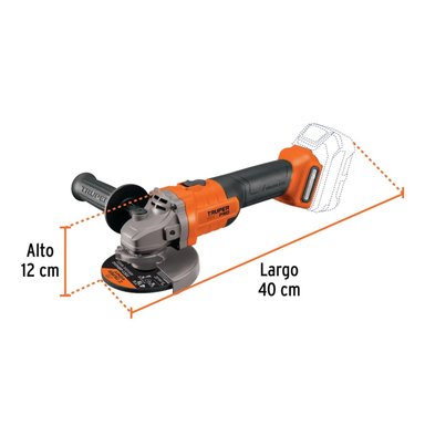 AMOLADORA 4 1/2 20V (SOLO CABEZAL) TRUPER - 5