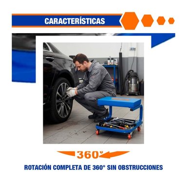 ASIENTO PARA MECANICO 110 KG WADFOW - 6