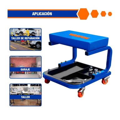 ASIENTO PARA MECANICO 110 KG WADFOW - 7