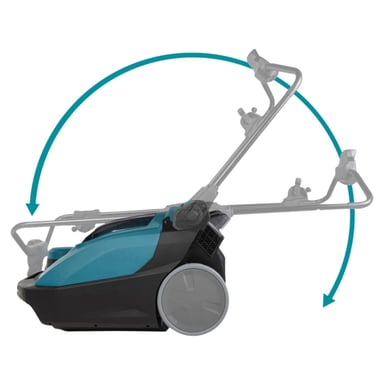BARREDORA ASPIRADORA 40V XGT + 2 BATERIAS 5AH MAKITA - 6