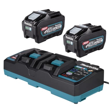 BARREDORA ASPIRADORA 40V XGT + 2 BATERIAS 5AH MAKITA - 8
