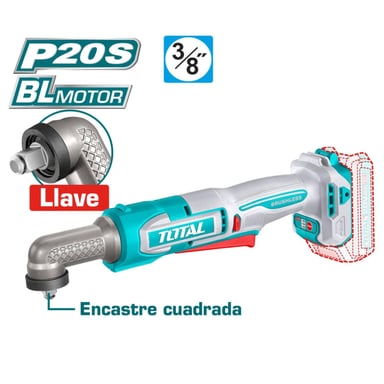 LLAVE DE IMPACTO RECTA 3/8' 20V CON 2 BATERIAS Y CARGADOR TOTAL - 2