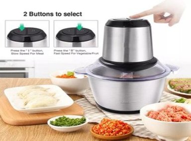 PROCESADOR 300 WATTS PICADOR DE CARNE ALIMENTOS DE ACERO INOXIDABLE - 2