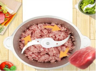 PROCESADOR 300 WATTS PICADOR DE CARNE ALIMENTOS DE ACERO INOXIDABLE - 3