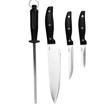 SET DE CUCHILLOS OSTER GRANGER-4 ACERO INOXIDABLE CON AFILADOR 4 PIEZAS - 2