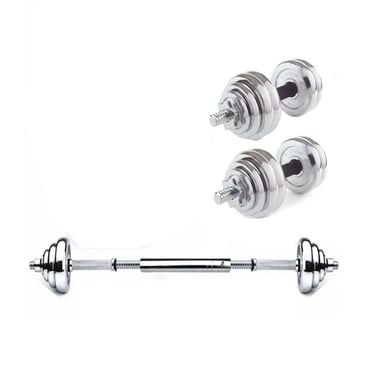 SET PESAS YORK MANCUERNAS 30KG BARRA ADAPTADORA - 2