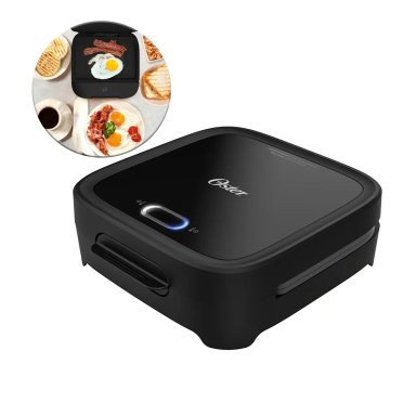 SANDWICHERA OSTER COMPACTA CON PLATOS HONDOS CKSTSM400 NEGRO - 7