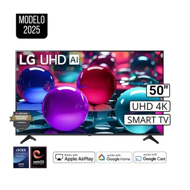 TELEVISOR LG LED 4K UHD THINQ AI SMART 50' 50UA7300PSB + CONTROL MAGIC 2025 - 2