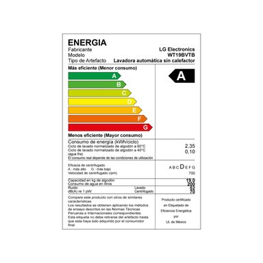 LAVADORA 19 KG TURBODRUM CARGA SUPERIOR NEGRO WT19BVTB - 7