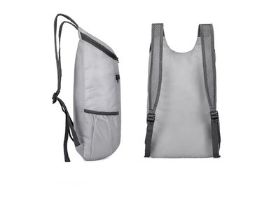 MOCHILA COOL BAGS CB-BOLSOS GRIS IMPERMEABLE PLEGABLE PORTATIL - 3