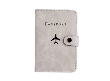 PORTAPASAPORTE COOL BAGS GRIS BROCHE - 1