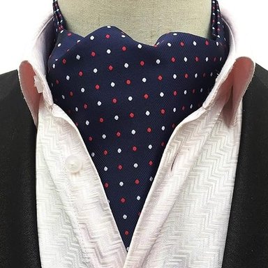 BUFANDA CORBATA CONSI DE SEDA PARA HOMBRE - AZUL NOCHE - 1