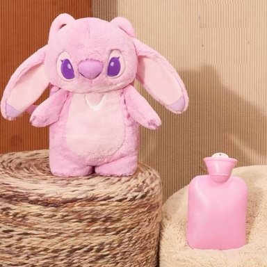 PELUCHE STITCH ANGELA + BOLSA AGUA CALIENTE COLICOS LOTSO - 2