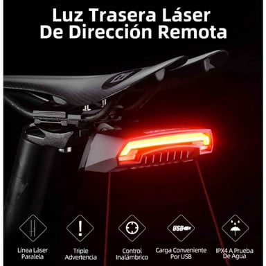 LUZ TRASERA ROCKBROS LKWD-R1 PARA BICICLETA CON CONTROL REMOTO - 2
