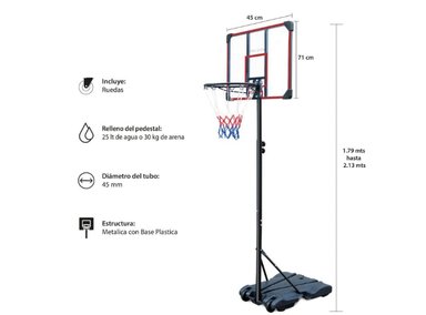 ARO - PEDESTAL DE BÁSQUETBOL TOP SPIN A200 EASY - 2