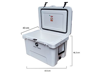 COOLER AQUA FORCE ISLA DE CAPRI 51 LT BLANCO - 6