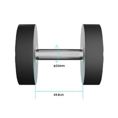 MANCUERNA ULTIMATE FITNESS 37.5KG REDONDA PU - 2