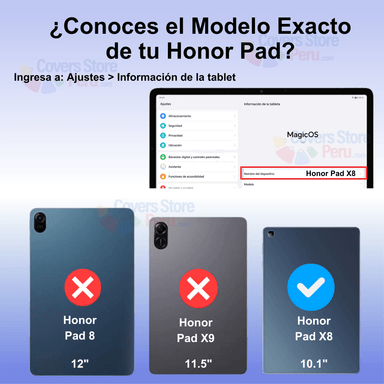 FUNDA PARA HONOR PAD X8 IMANTADA AZUL ANTISHOCK - 2