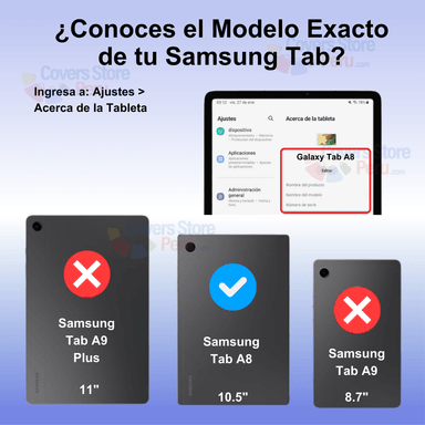 FUNDA PARA SAMSUNG TAB A8 10.5' FLIPCOVER GIRATORIA ROJA RESISTENTE - 3