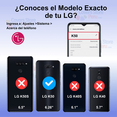 FUNDA CASE PARA LG K50 TPU ANTISHOCK TRANSPARENTE RESISTENTE - 2