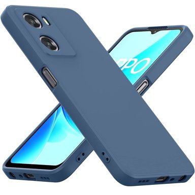 FUNDA PARA OPPO A38 SOFT FEELING ANTISHOCK AZUL RESISTENTE - 1