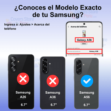 FUNDA PARA SAMSUNG A56 AHUMADO CON ANILLO ROJO ANTISHOCK - 2