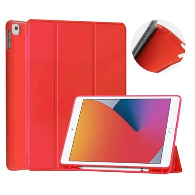FUNDA PARA IPAD AIR M4 11' IMANTADA + PORTALÁPIZ ROJO ANTISHOCK - 1