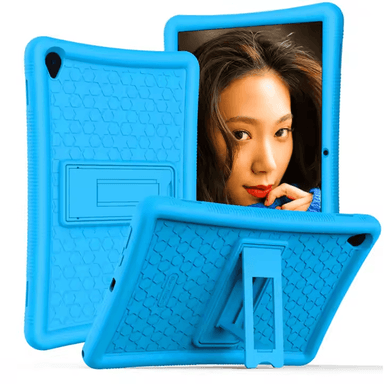 FUNDA PARA HUAWEI MATEPAD SE 10.4' - SILICONA SOFT ANTISHOCK CELESTE - 1