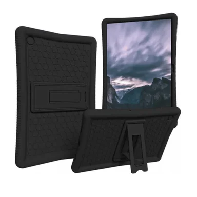 FUNDA PARA SAMSUNG TAB A11 8.7' - SILICONA SOFT ANTISHOCK NEGRO - 1