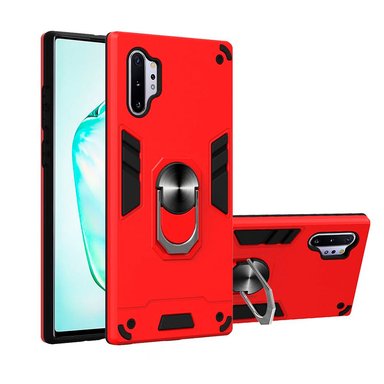 FUNDA CASE PARA HONOR X8D ANILLO METÁLICO ANTISHOCK ROJO - 1