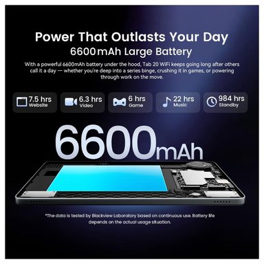 TABLET BLACKVIEW TAB 20 WIFI 10.1” 64GB AZUL 4GB RAM - 4