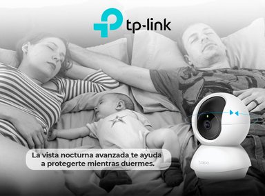 CÁMARA SEGURIDAD TP-LINK 360 GRADOS INTERIORES TAPO C210 2K + MICRO SD 64 GB HASTA 512 GB - 2