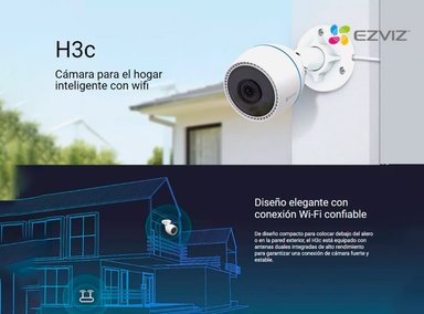 CÁMARA DE SEGURIDAD EZVIZ H3C 2K 3MP WIFI PARA EXTERIORES - 3