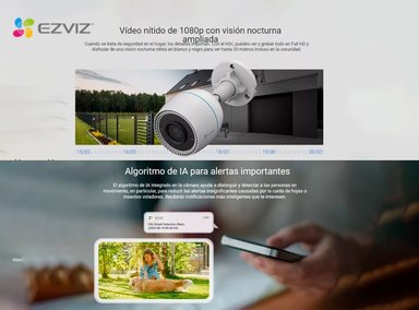 CÁMARA DE SEGURIDAD EZVIZ H3C 2K 3MP WIFI PARA EXTERIORES - 4