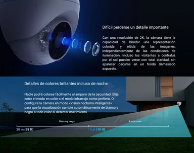 CÁMARA SEGURIDAD EZVIZ WIFI H4 2K PARA INTERIOR Y EXTERIOR - 4