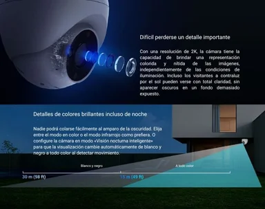 CÁMARA SEGURIDAD EZVIZ WIFI H4 2K PARA INTERIOR Y EXTERIOR + MICRO SD64GB - 4