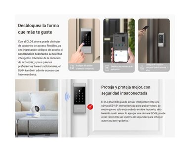 CERRADURA INTELIGENTE EZVIZ DL04 DESBLOQUEO REMOTO BATERIA - 3